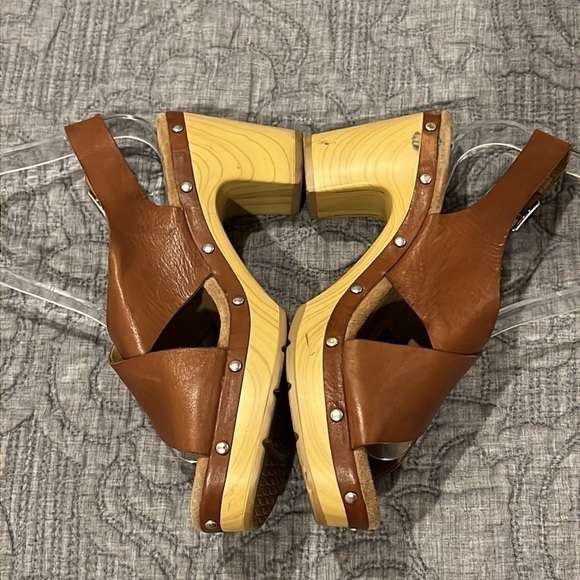 Clarks Womens Leather Boho Platforms With Studs Size 7.5 - Picture 8 of 13